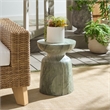 Safavieh Tina Mushroom Accent Table in Green