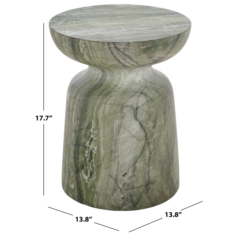 Safavieh Tina Mushroom Accent Table in Green