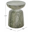Safavieh Tina Mushroom Accent Table in Green