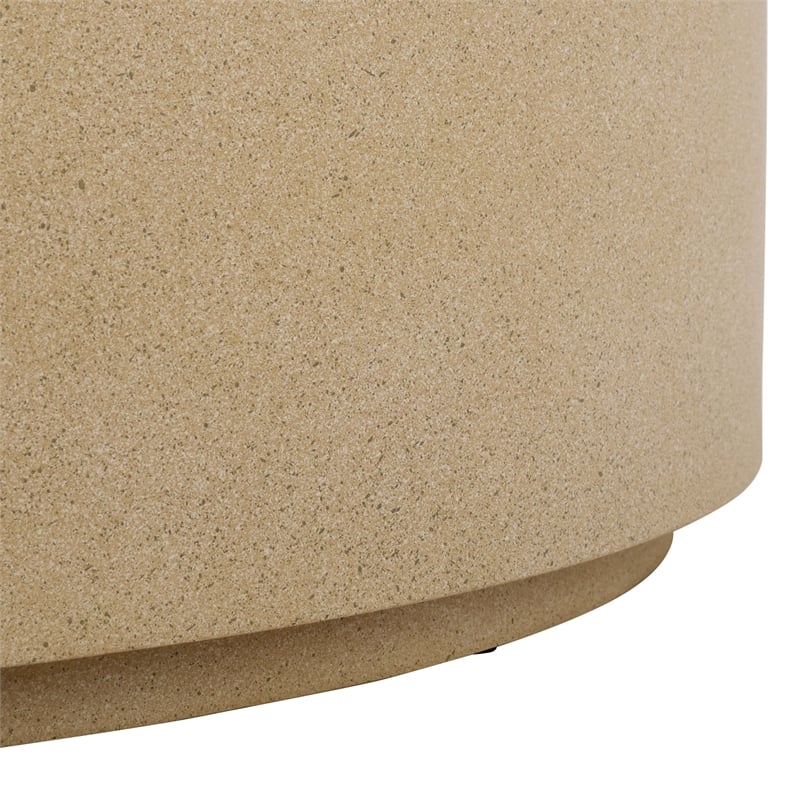 Safavieh Tina Round Coffee Table  in Beige