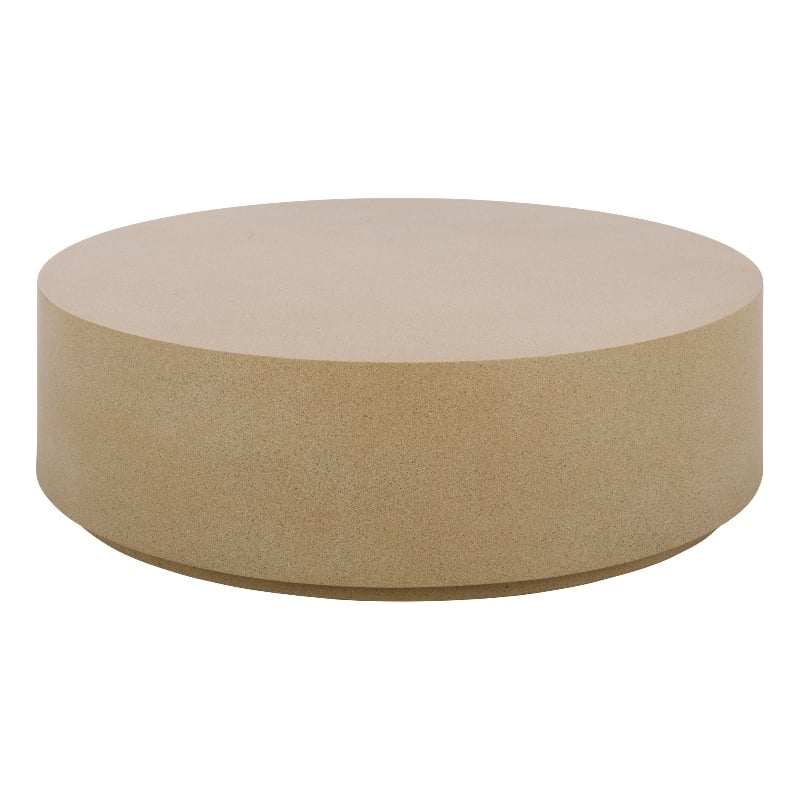 Safavieh Tina Round Coffee Table  in Beige