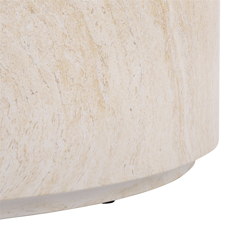 Safavieh Tina Round Coffee Table in Beige