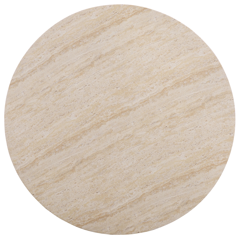 Safavieh Tina Round Coffee Table in Beige