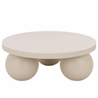 Safavieh Tina 3 Ball Round Coffee Tablein Ivory