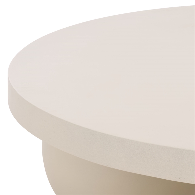 Safavieh Tina 3 Ball Round Coffee Tablein Ivory