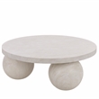 Safavieh Tina 3 Ball Round Coffee Table in Smoke