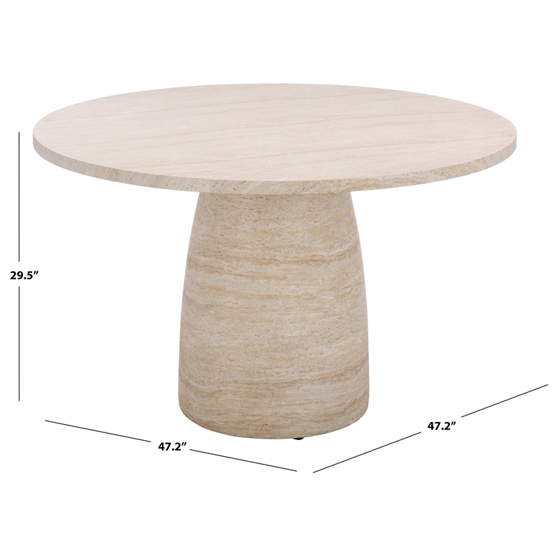 Safavieh Tina Round Dining Table  in Beige