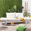 Safavieh Tandra Wood Daybed in Ash / Beige