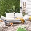 Safavieh Tandra Wood Daybed in Ash / Beige