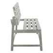 Safavieh Ruben Wood Balcony Bench and Table in Ash