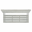 Safavieh Ruben Wood Balcony Bench and Table in Ash