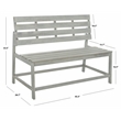 Safavieh Ruben Wood Balcony Bench and Table in Ash