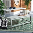 Safavieh Ruben Wood Balcony Bench and Table in Ash