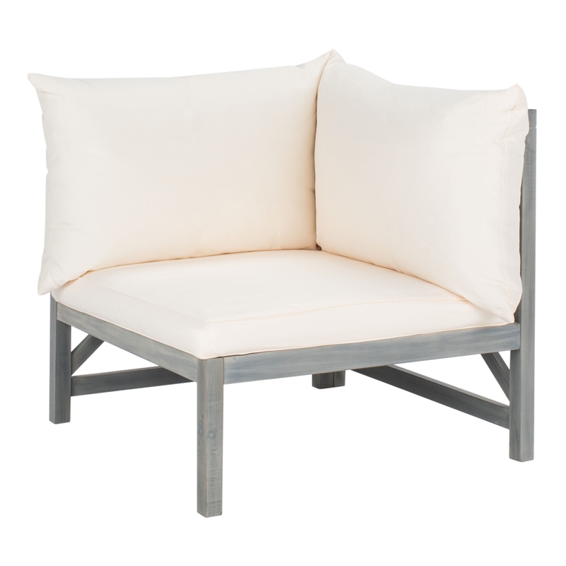 Safavieh Ronson 5 Pc Wood Sectional Set in Ash / Beige