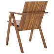Safavieh Tucker Stacking Wood Chair in Teak