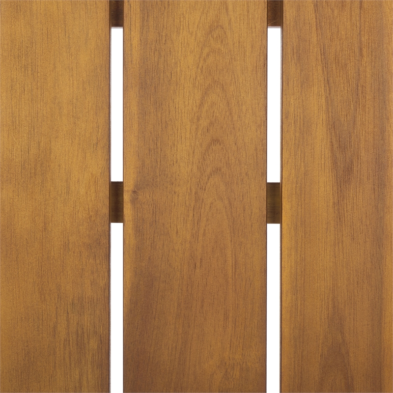 Safavieh Tucker Stacking Wood Chair in Teak