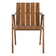 Safavieh Tucker Stacking Wood Chair in Teak