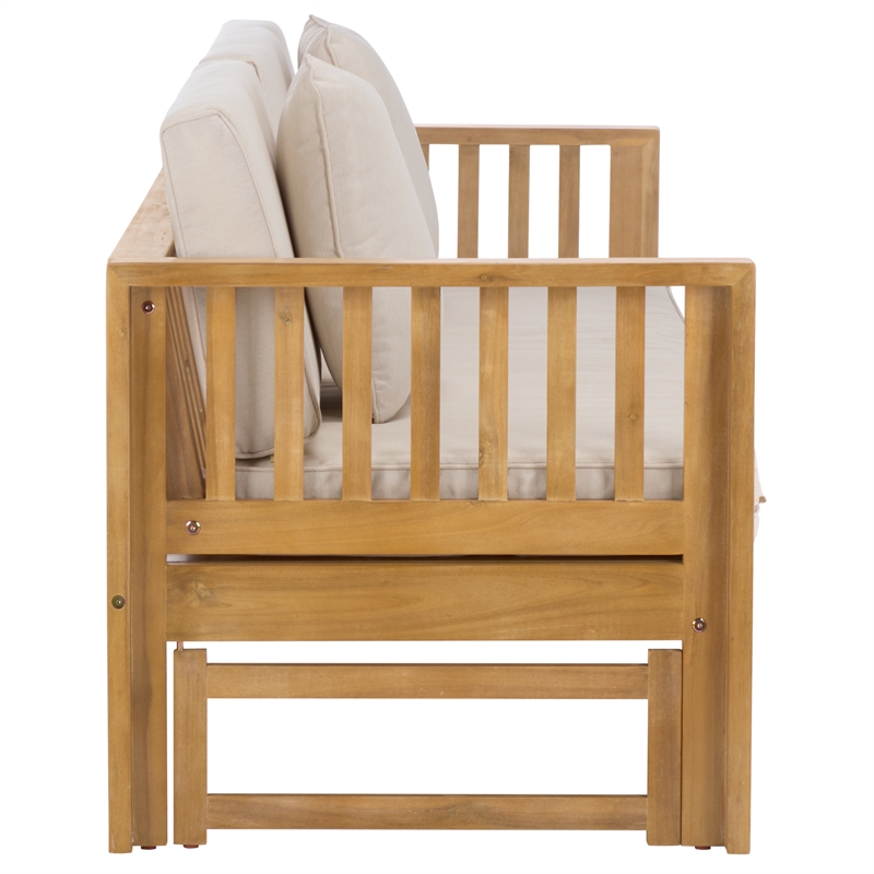 Safavieh Napoli Wood Bench & Bed in Oak / Cream