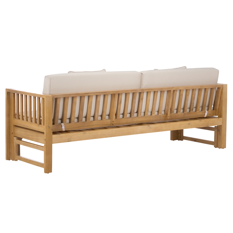 Safavieh Napoli Wood Bench & Bed in Oak / Cream
