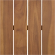 Safavieh Cardori Wood Bench + Table in Teak / Brown / Cream