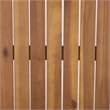 Safavieh Alta Wood Bench + Table in Teak / Brown / Cream
