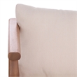 Safavieh Alta Wood Bench + Table in Teak / Brown / Cream