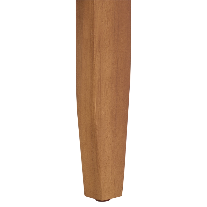 Safavieh Alta Wood Bench + Table in Teak / Brown / Cream