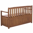 Safavieh Kelter Wood Bench Box in Teak