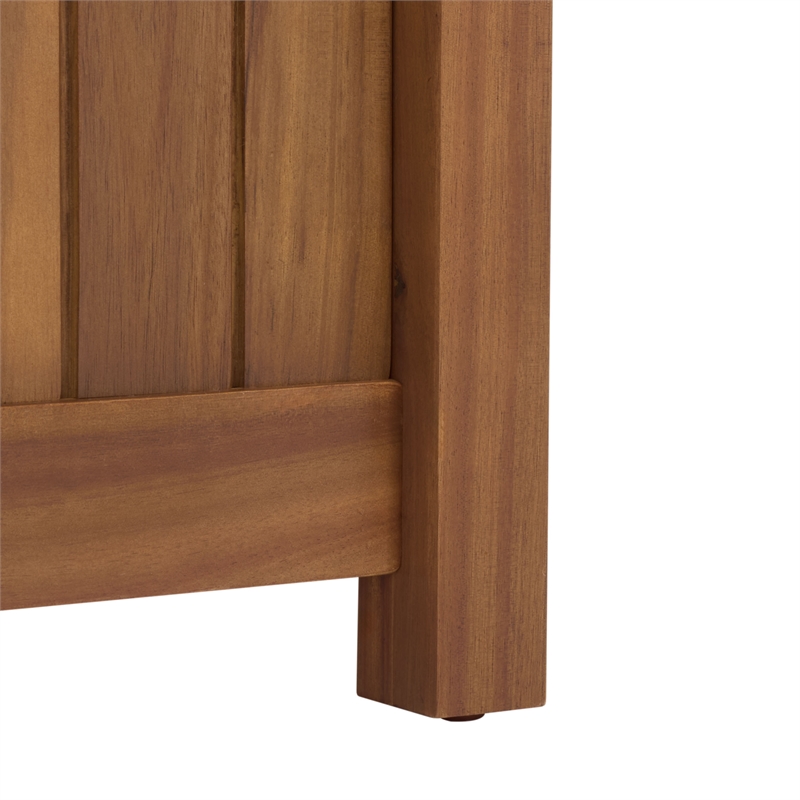 Safavieh Kelter Wood Bench Box in Teak