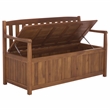 Safavieh Kelter Wood Bench Box in Teak