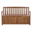 Safavieh Kelter Wood Bench Box in Teak