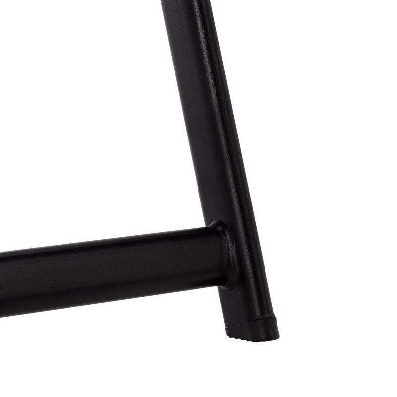 Safavieh Simon Metal Folding Chair Set of 2 in Black / Black