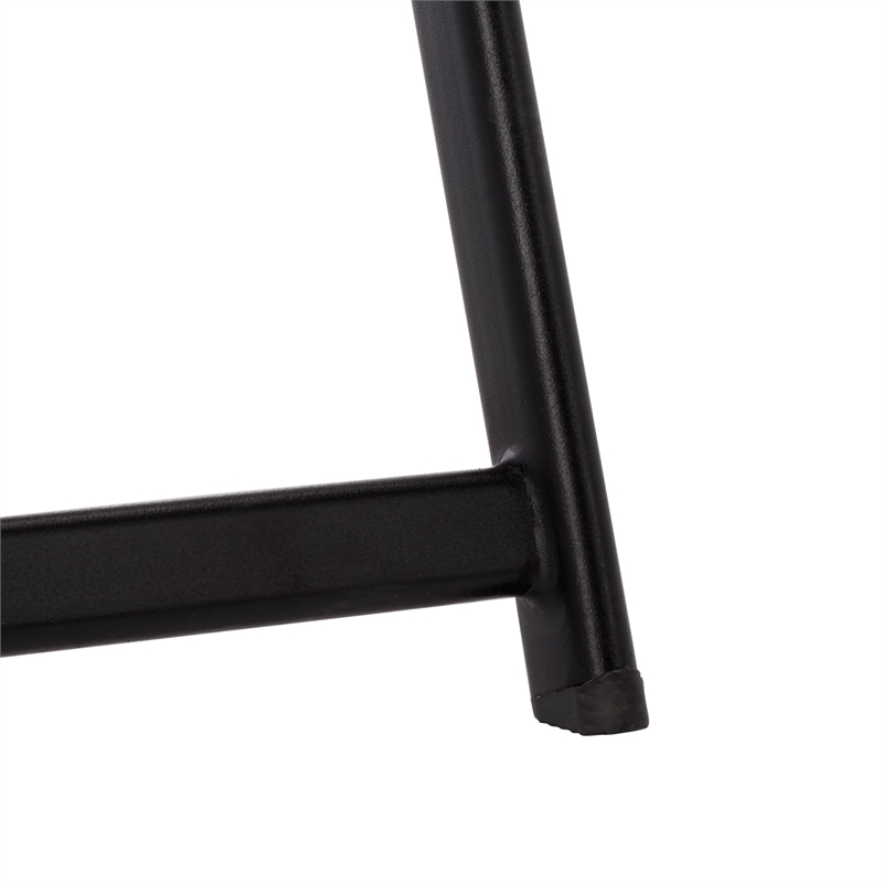 Safavieh Dory Metal and Rattan Folding Chair Set of 2  in Black / Black