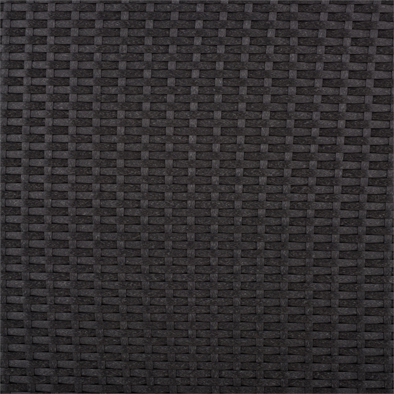 Safavieh Kent Metal and Rattan Cushion Box in Black