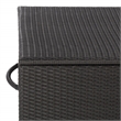 Safavieh Kent Large Metal and Rattan Cushion Box in Black