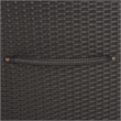 Safavieh Kent Large Metal and Rattan Cushion Box in Black