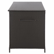 Safavieh Kent Large Metal and Rattan Cushion Box in Black