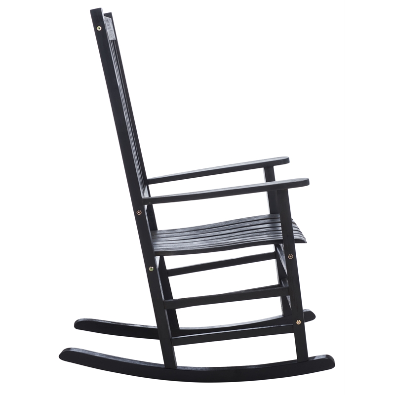 Safavieh Shasta Wood Rocking Chair in Black