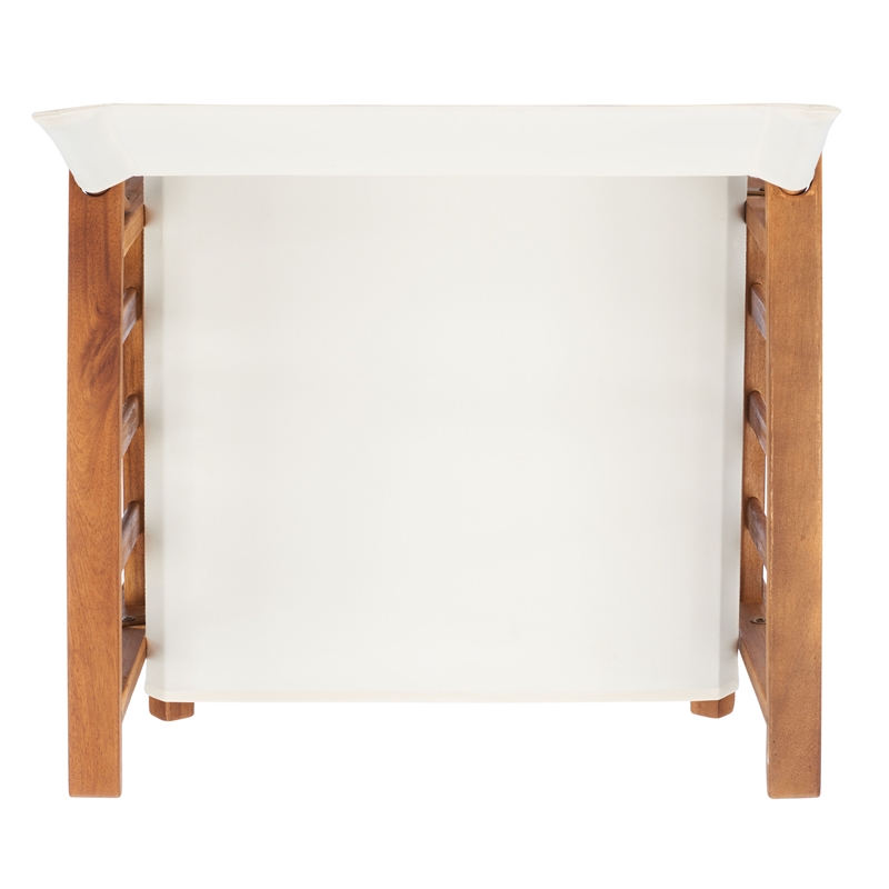 Safavieh Laguna Wood and Fabric Director Chair in Natural / Beige