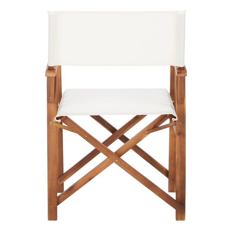 Safavieh Laguna Wood and Fabric Director Chair in Natural / Beige