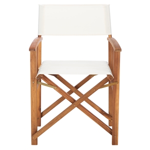 Safavieh Laguna Wood and Fabric Director Chair in Natural / Beige