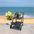 Safavieh Lodi Wood Tea Cart in Black