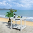 Safavieh Orland Wood Tea Trolly in Gray
