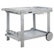 Safavieh Orland Wood Tea Trolly in Gray