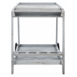 Safavieh Orland Wood Tea Trolly in Gray