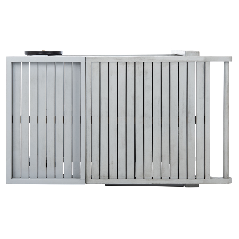 Safavieh Orland Wood Tea Trolly in Gray