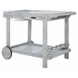 Safavieh Orland Wood Tea Trolly in Gray