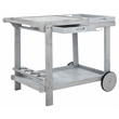 Safavieh Orland Wood Tea Trolly in Gray