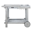 Safavieh Orland Wood Tea Trolly in Gray