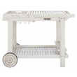 Safavieh Orland Wood Tea Trolly in White